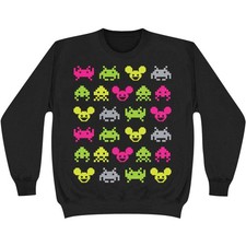 Men's Deadmau5 Multi Invaders Sweatshirt X-Large Black