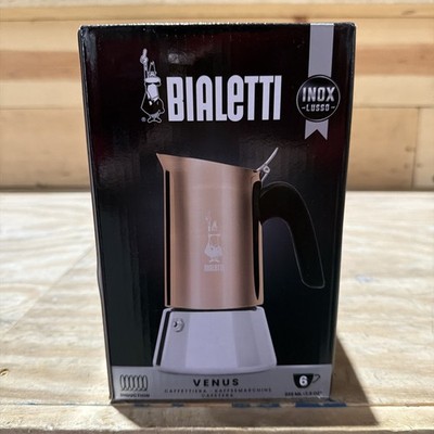 Bialetti Venus Coffee Espresso Maker - 6 Cups - Copper