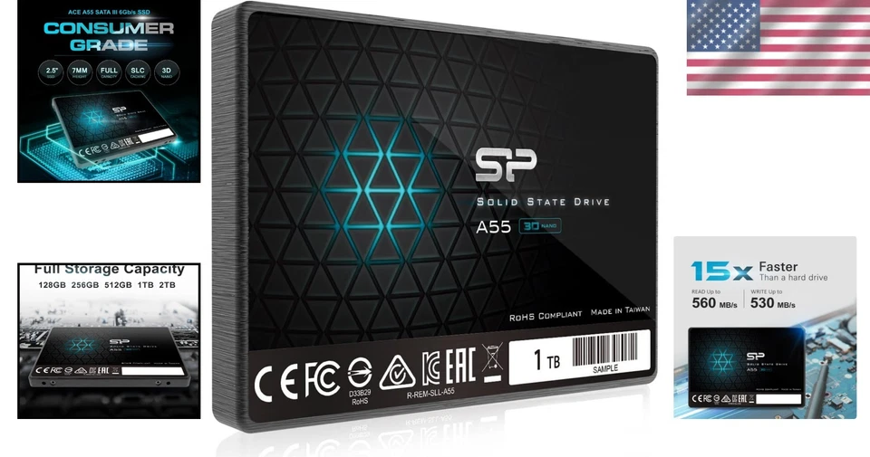 Performance Boost 1TB 3D NAND Internal SSD - Ideal for Ultrabooks and Notebooks - Image 2 of 4