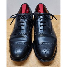 Church's Perth Custom Grade Black Leather Brogue Oxford Cap-toe Made in UK 9.5US