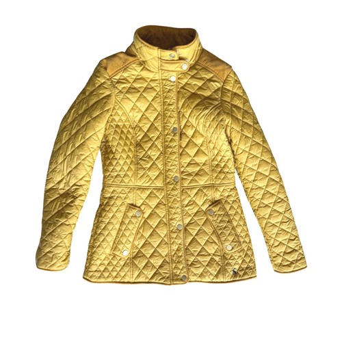 Joules Newdale quilted jacket caramel gold size small