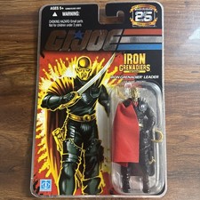 GI JOE 25th ANNIVERSARY IRON GRENADIER LEADER DESTRO 3.75  FIGURE FOIL CARD