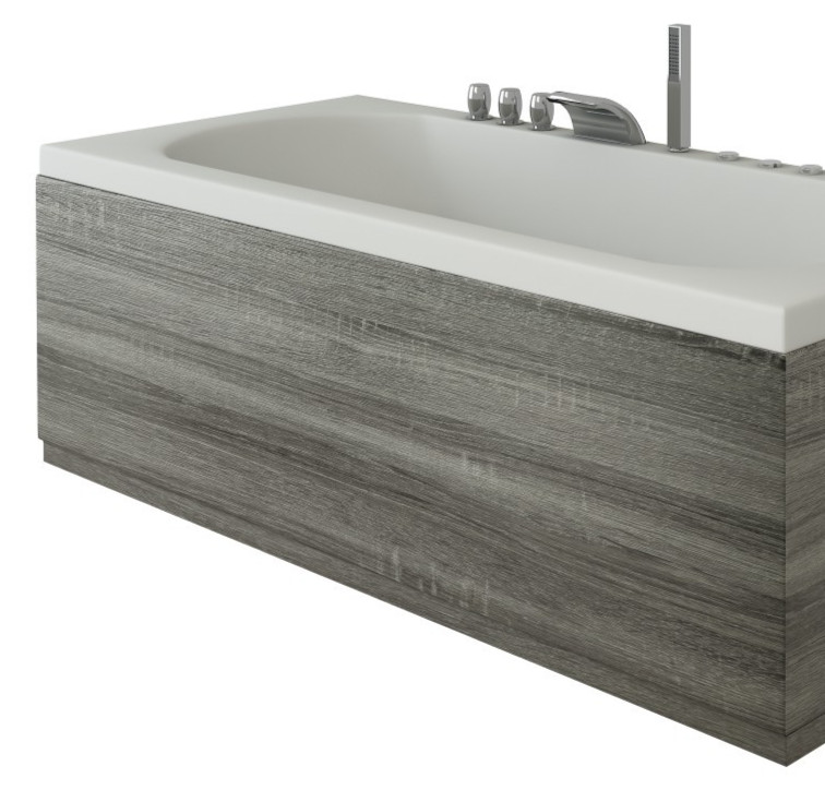 1800mm MDF Front Bath Panel 2 Piece, Stylish, Durable Bath Panels - Avola Grey