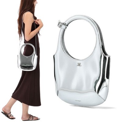 Courreges Tasche Tote Spiegeleffekt 25FW 143878169
