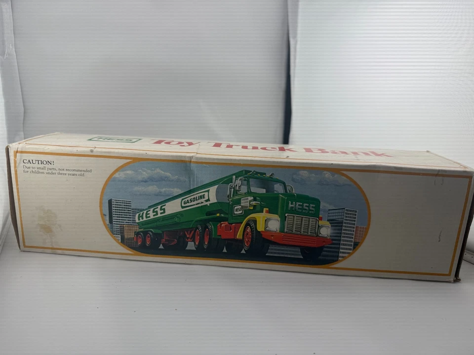 Camión de juguete HESS 1984 RARO BANCO petrolero de combustible sin usar, en caja nuevo en caja original Foto 3 de 4
