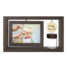 Custom My First Haircut Keepsake Frame - Rotatable Display of Before and Afte...