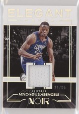 2019-20 Panini Noir Elegant Decor Rookie Jerseys 21/65 Mfiondu Kabengele 1s6