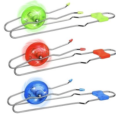 Cemirk Retro Kids Light Up Gyro Wheel Set - Includes Medium, Red, Green, Blue 