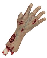 Abgetrennte Autopsie Hand Mit Unterarm Als Halloween Requisite