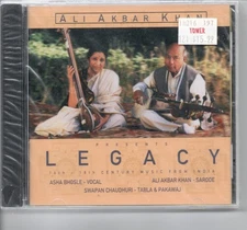 Legacy: 16th-18th Century Music from India by Ali Akbar Khan (CD) New/Sealed
