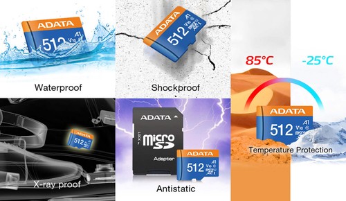 ADATA Premier Class 10 UHS-I MicroSD Card with Adapter - 32GB to 512GB - 第 5/15 張圖片