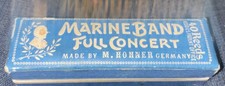 M. Hohner Marine Band Full Concert Diatonic Harmonica Key C 1896