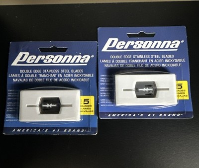 Lot Of 2 PERSONNA Double Edge Blades Comfort Coated 10 count  USA MADE