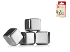 Vacu Vin Fake Ice Cubes for Drinks Stainless Steel