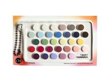 Seasonal Color Keychain Palette Swatch Acrylic Card - Soft Summer