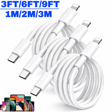 Fast Charger USB C Charging Cable for Iphone 17 16 15 14 13 12 Pro Max XR Ipad