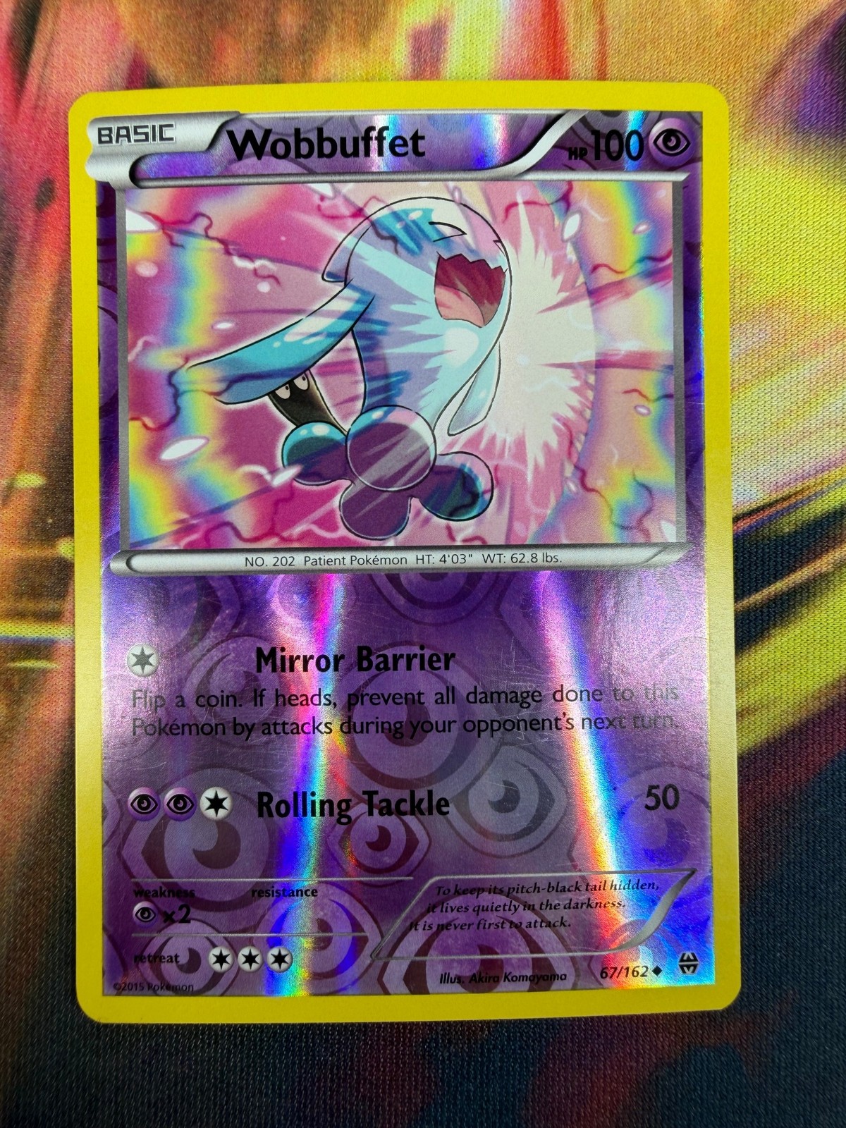 Wobbuffet 67/162 NM Reverse Holo BREAKthrough 2015 Pokemon TCG