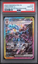2025 POKEMON PRE EN-PRISMATIC EVOLUTIONS #147 CERULEDGE EX PSA 10
