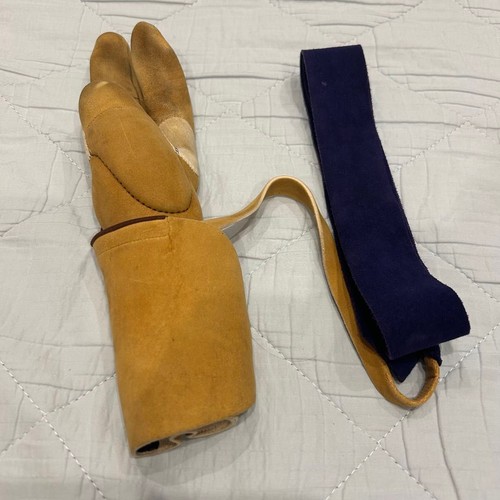 Kyudo Yugake Three-Finger Deerskin Glove Women's L-LL Japan Used