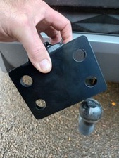 Towball Clamp Adapter.Make Swan Neck To Fixed FLANGE For Bike Racks NOT TO TOW!