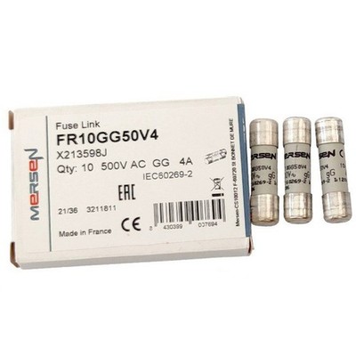 10Pcs NEW   FR10GG50V4 Fuse   PV 10*38mm 4A 500VAC #xh