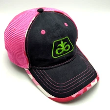 PIONEER SEED Corteva Agriscience hat black pink adjustable cap