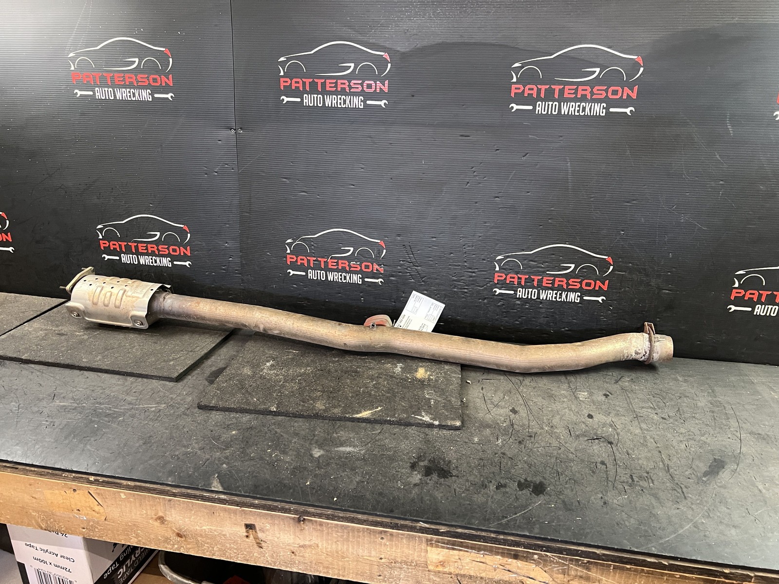 03-12 BENTLEY CONTINENTAL 6.0 MIDDLE EXHAUST DOWN PIPE TAIL PIPE 3W8254450A
