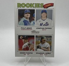 Topps 2026 Heritage Quad Rookies #372 Abner Pintaro Fuentes Nunez Baseball