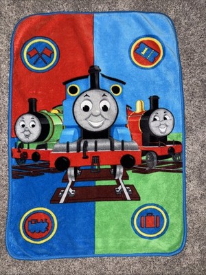 Vintage Thomas & Friends Tank Engine Three Train James Percy Blanket Quadrant
