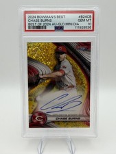 2024 Bowman's Best - Chase Burns  Gold Mini-Diamond Refractor 33/50 RC Auto