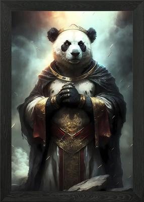 Gerahmtes Wandbild Panda Bilderbuch Poster Leinwanddruck Bild