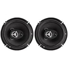 Power Acoustik 6.5" 3-Way Car Audio Speakers Full Range Stereo 400 W Set of 2