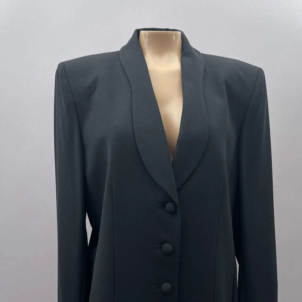 Conjunto de 2 piezas de falda traje Le Suit de colección para mujer 12 blazer negro lápiz carrera a medida Foto 2 de 4