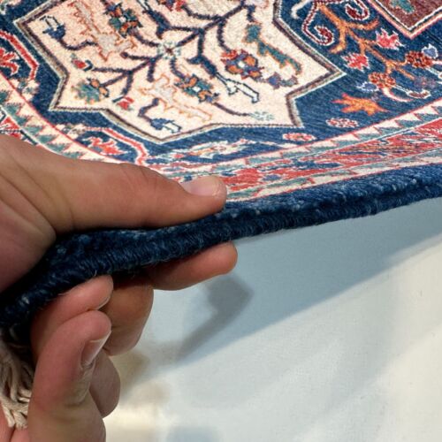 Handmade (2'9" x 9'8") Blue Qashqai Tribal Afghan Veg Dye Wool Runner Rug - Picture 9 of 9