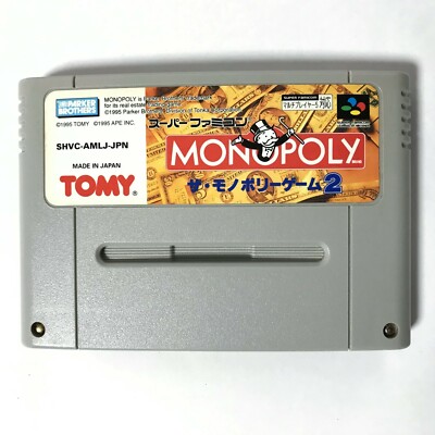 The Monopoly Game 2 Super Famicom SFC SNES NTSC-J Japan Tomy