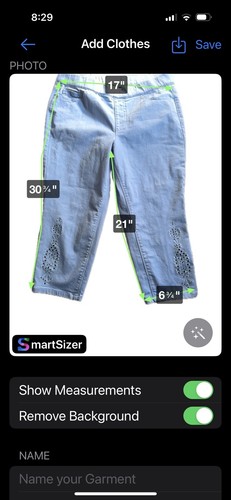 Isaac Mizrahi Live Capri Pants Light Blue Soft Embroidered Stretch Sz14P Pull Up - Picture 3 of 7