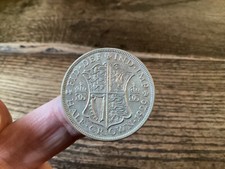 GEORGE V - 1929 Silver 0.5 HALFCROWN. EF /AUNC (4030)