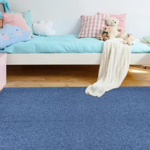 5m2 Boxof Premium Carpet Tiles Commercial Domestic Office HeavyUse Flooring Blue - Picture 4 of 11
