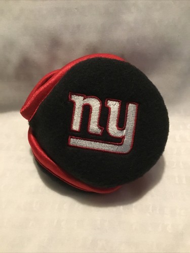NFL Black Ear Warmers NEW YORK GIANTS * ADULT ONE SIZE 180 3 LAYERS REEBOK - Picture 4 of 5