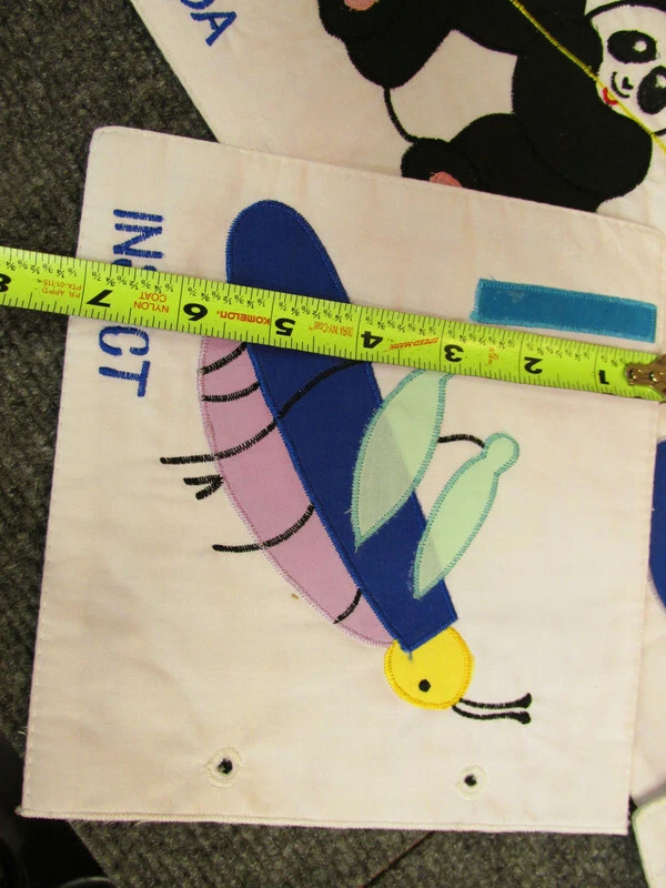 Banderas de tela alfabeto habitación infantil decoración bebé guardería regalo accesorios patrimonio encontrar WJ Foto 3 de 4