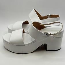 Robert Clergerie Cora Leather Platform Slingback Sandals Sz 11