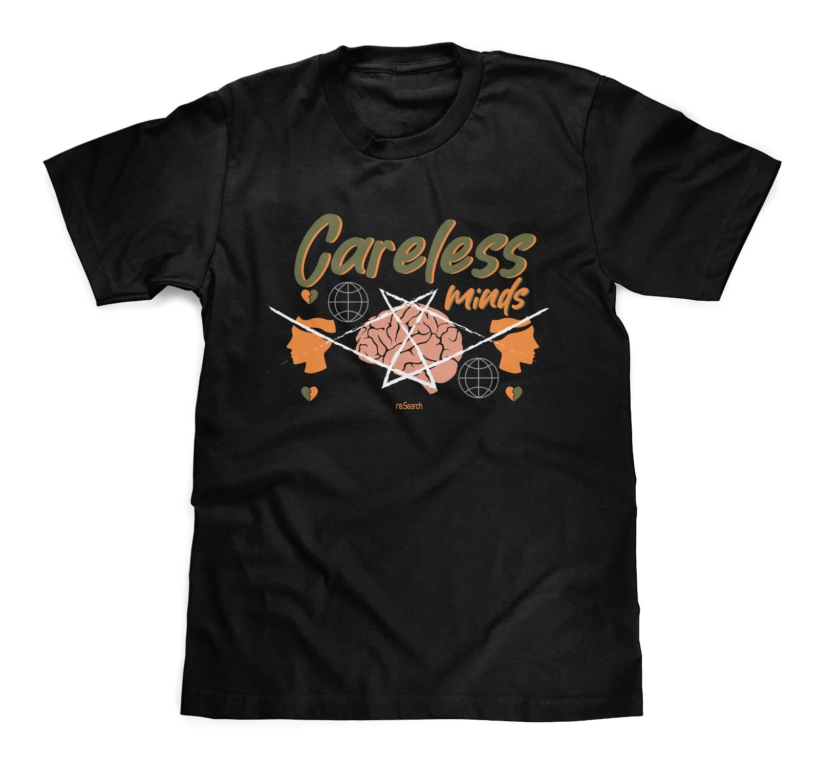Careless Minds T-Shirt Matches Air Jordan 5 Olive Shoes and Nike Air ...
