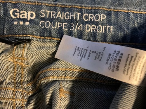 Big Star Luxe Nation GAP gerade kurze Caprihose Medium Wash Jeans Größe 8/29 Paket x3 - Bild 10 von 12