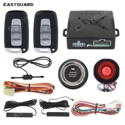 EASYGUARD pke car alarm security remote starter push to start button anti-theft