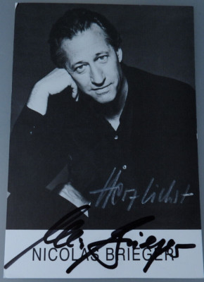 Autogramm Nicolas Brieger TV- und Theater-Schauspieler um 1990 (95326)