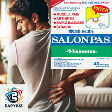 Salonpas Pain Patch 40 Count   Muscle  Joint Relief, FreeShip, Authentic  Seal