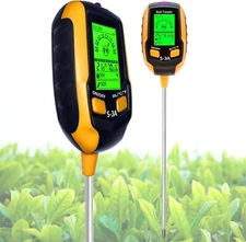 6 in 1 Soil PH Tester Soil Moisture Meter Light Temperature Humidity Soil
