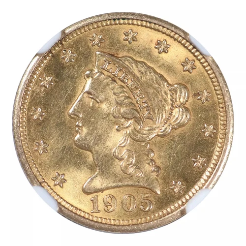 1905-P $2.50 Gold Liberty Head NGC MS63
