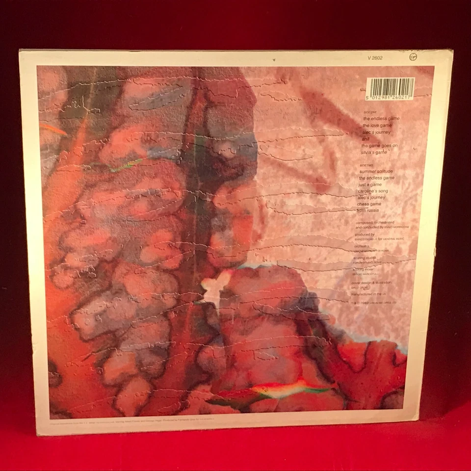 ENNIO MORRICONE The Endless Game 1989 UK Vinyl LP TV soundtrack Albert Finney - Image 2 of 4