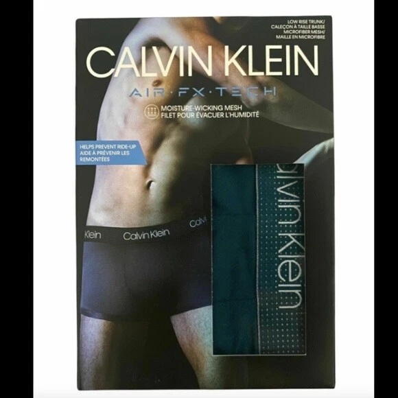 Calvin Klein Mens Microfiber Mesh Contour Boxer Briefs